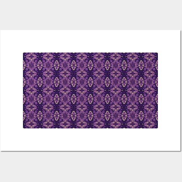 Purple Trendy Pattern V14 Wall Art by Family journey with God